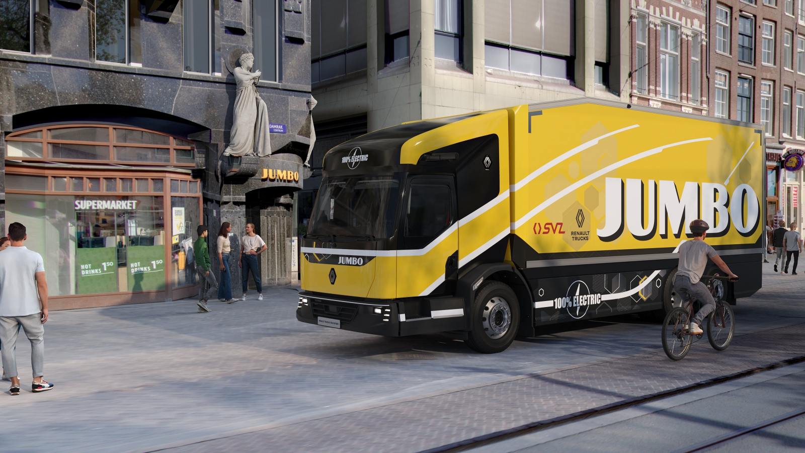 Urbaner Fortschritt: Renault Trucks testet Elektro-Prototyp ‚Oxygen‘ mit Jumbo und SVZ